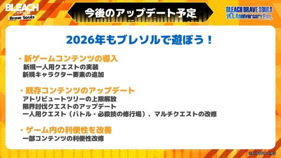 アップデート情報