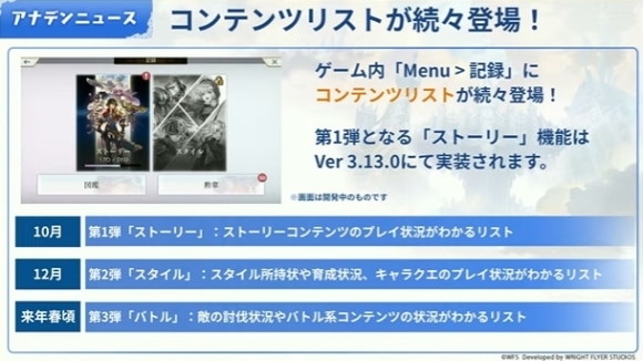コンテンツリスト