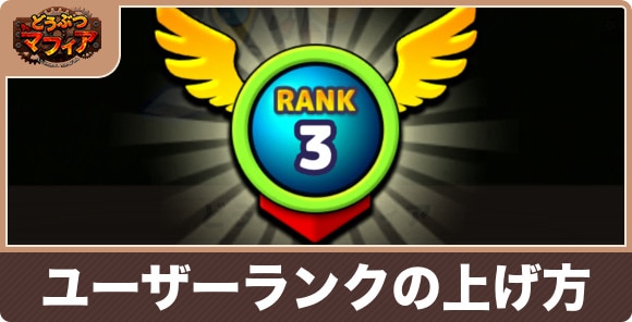 ユーザーランクの効率的な上げ方