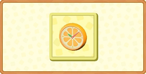 オレンジのかべかけどけいの入手方法とDIYレシピ