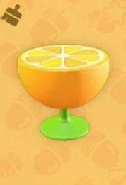 Table d'appoint orange