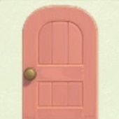 ピンクなきぐみのドア