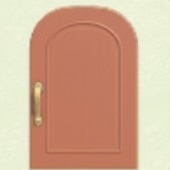 ピンクのシンプルなドア