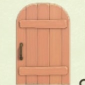 ピンクのそぼくなドア