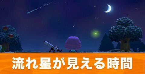 の 流星 群 時間 どうぶつ 森 【あつ森】流れ星(流星群)の時間と条件【あつまれどうぶつの森】