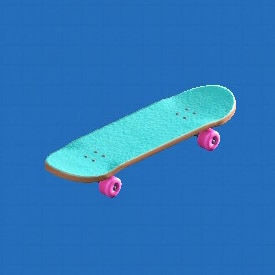スケートボード_ブルー