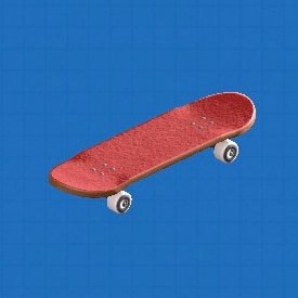 スケートボード_レッド