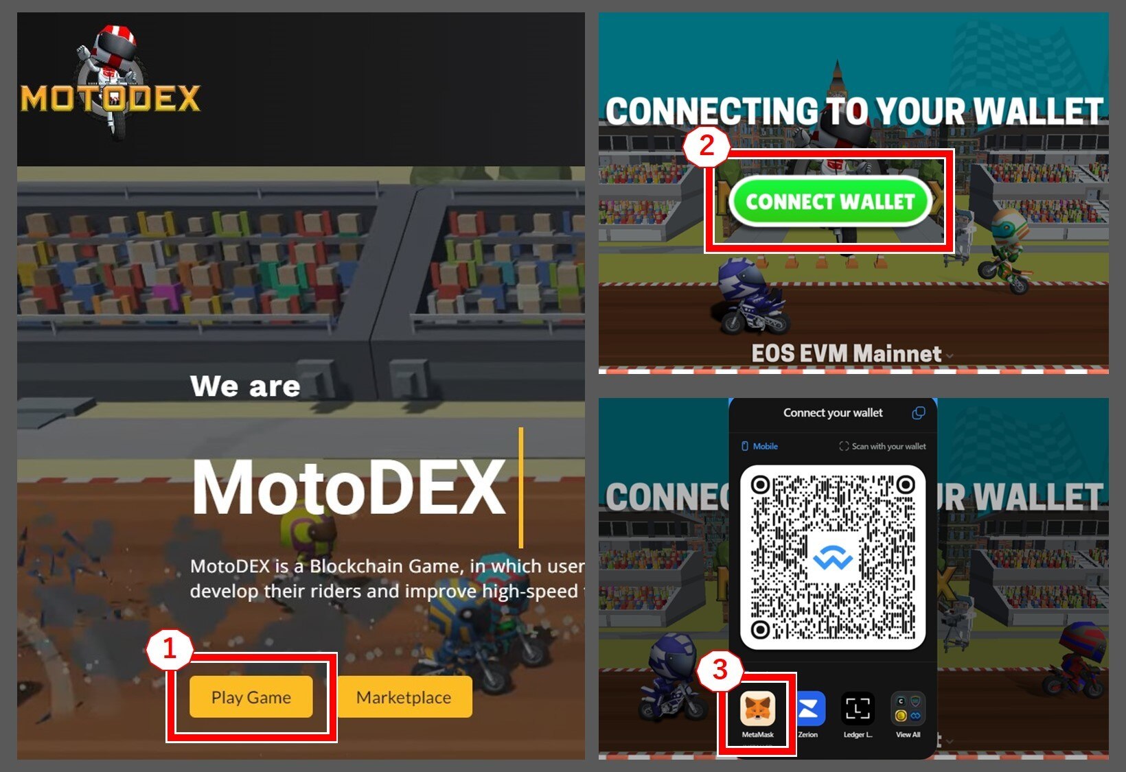 MotoDEXメタマスク接続