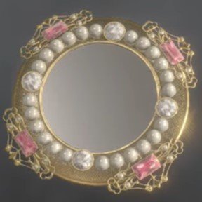 真珠とルビーの鏡