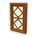 木枠の窓(菱形)