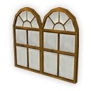 木枠の小窓(二連)
