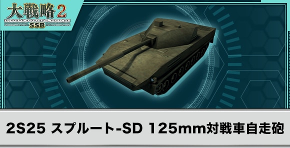 2S25 スプルート-SD 125mm対戦車自走砲の性能と武装