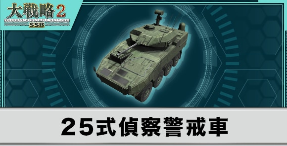 25式偵察警戒車の性能と武装