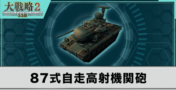 87式自走高射機関砲の性能と武装