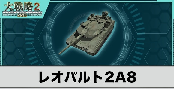 レオパルト2A8の性能と武装