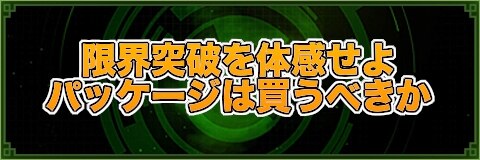 限界突破を体感せよパッケージは買うべきか
