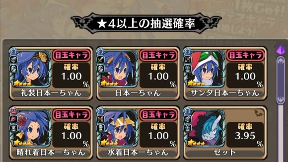 無償ガチャの提供割合