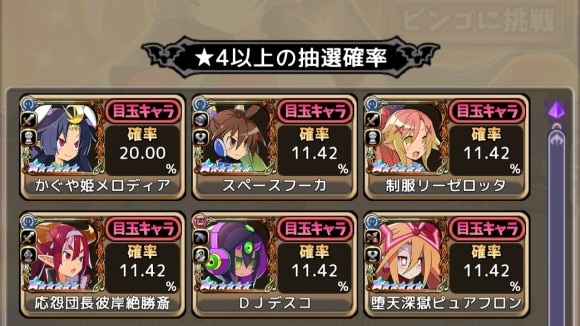 星4確定時の排出率