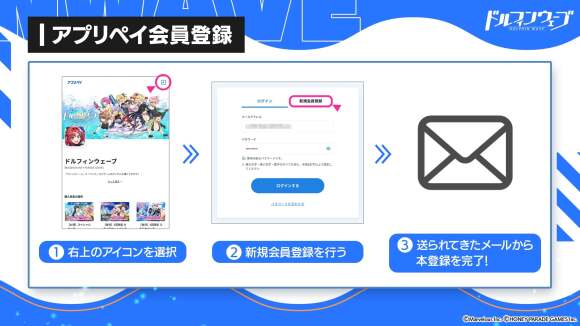 アプリペイの会員登録を行う
