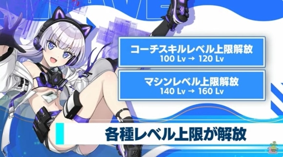 コーチレベル・マシンレベル　上限解放