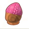 ピンクのニットぼう
