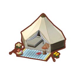 ナチュラルなテント