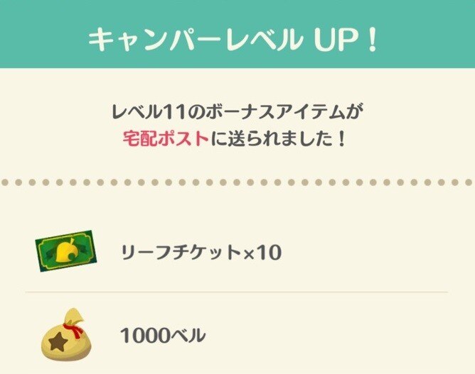 レベルアップ