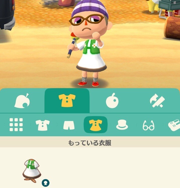 ワンピース着用