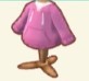 ピンクのパーカー
