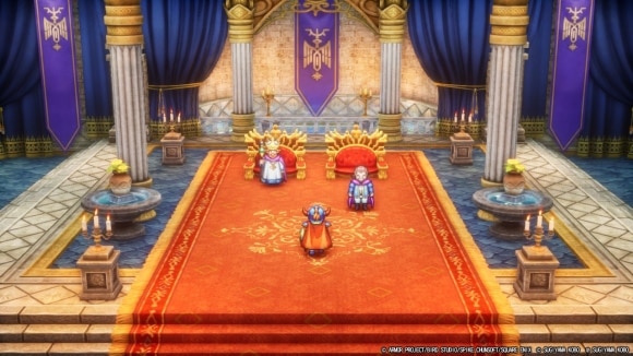 ラダトーム城の2Fで王の話を聞く