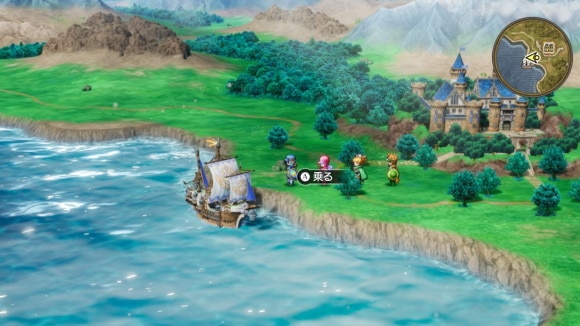 ヌシのすみか北海 妖精の城から船に乗る