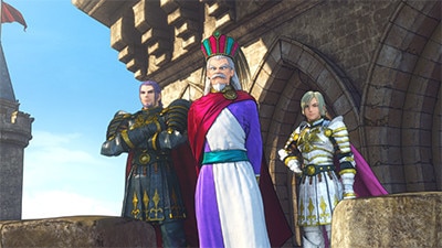 デルカダール王とグレイグとホメロス