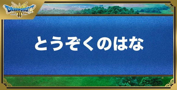 とうぞくのはなの効果と覚える職業｜特技