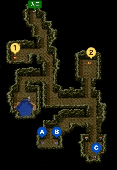 ドラクエ3 ノアニール西の洞窟のマップ攻略 宝箱やちいさなメダルの入手場所 Dq3 アルテマ