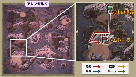 ドムドーラの行き方と場所