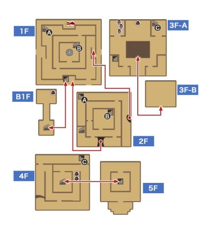 ドラクエ7 山奥の塔のマップと入手アイテム アルテマ
