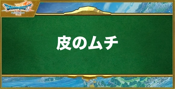 皮のムチの入手方法と効果