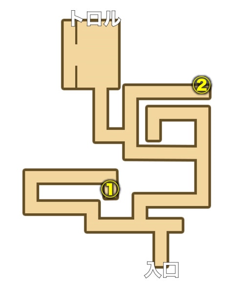 トロルの迷宮マップ