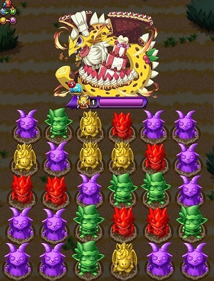 ケーキドラゴン盤面