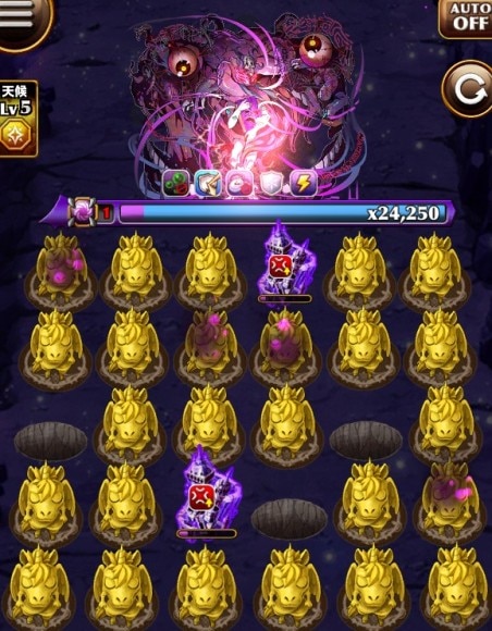 次元の悪魔デモンズゲート　ボス盤面