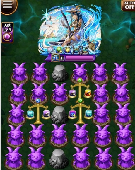 ナイル(エジプト神話天上界ステージ30)　ボス盤面