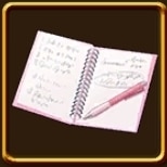 書きかけのリリックノート