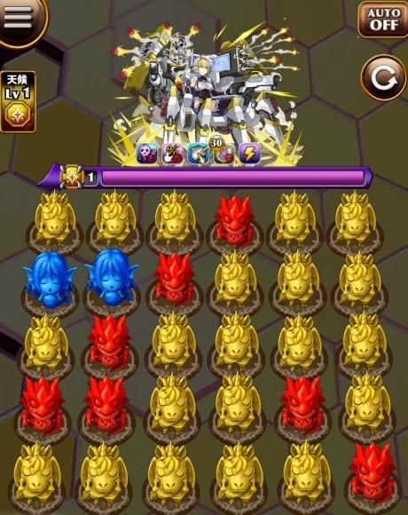 モンストゥルムのグランバトル盤面