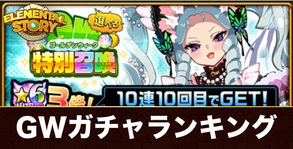 選べるGW特別召喚ガチャ当たりキャラランキング