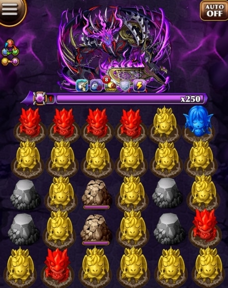 ベルフェゴールオリジン試練盤面