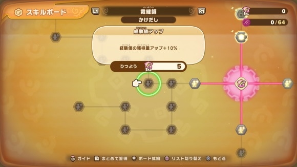 裁縫師スキルボード