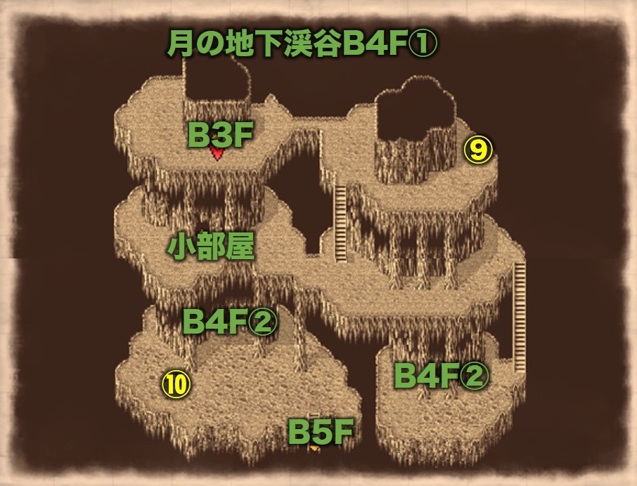 Ff4ピクセルリマスター 月の地下渓谷のmapと攻略チャート ファイナルファンタジー4 アルテマ