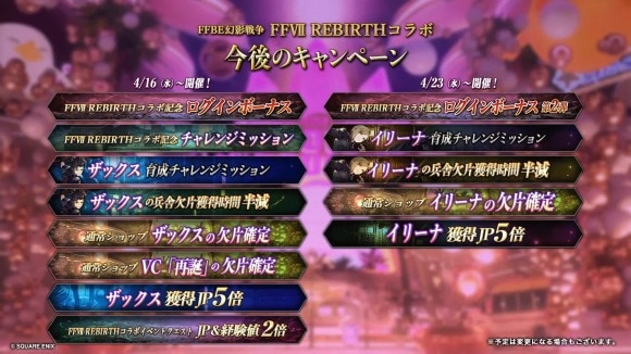FF7RBキャンペーン