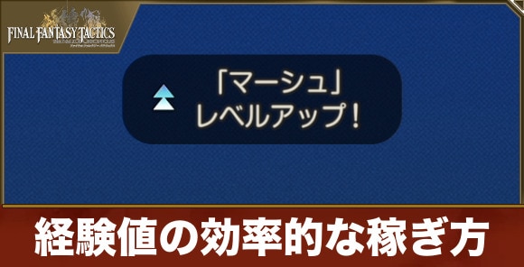 【FFタクティクス】経験値の効率的な稼ぎ方