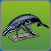 クジラのシルバー像
